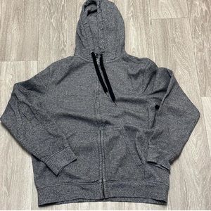 H&M Gray Relaxed Regular Fit Zip Hoodie